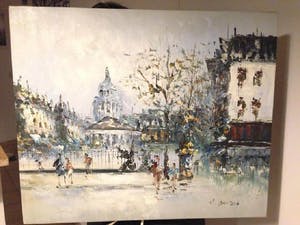 Randell Davey - Winter scene kopen? Bied vanaf 700!