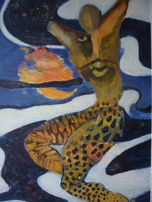 Mary Meijs - Olieverf op karton. Zonder titel. kopen? Bied vanaf 20!