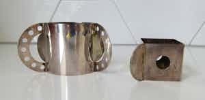 Nathalie du Pasquier - & Ajumi Han Twee Memphis style verzilverde servethouders voor Bodum verkocht voor € 10!