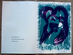 Hugo Claus - Litho met gedicht - Herfst 1 kopen? Bied vanaf 10!