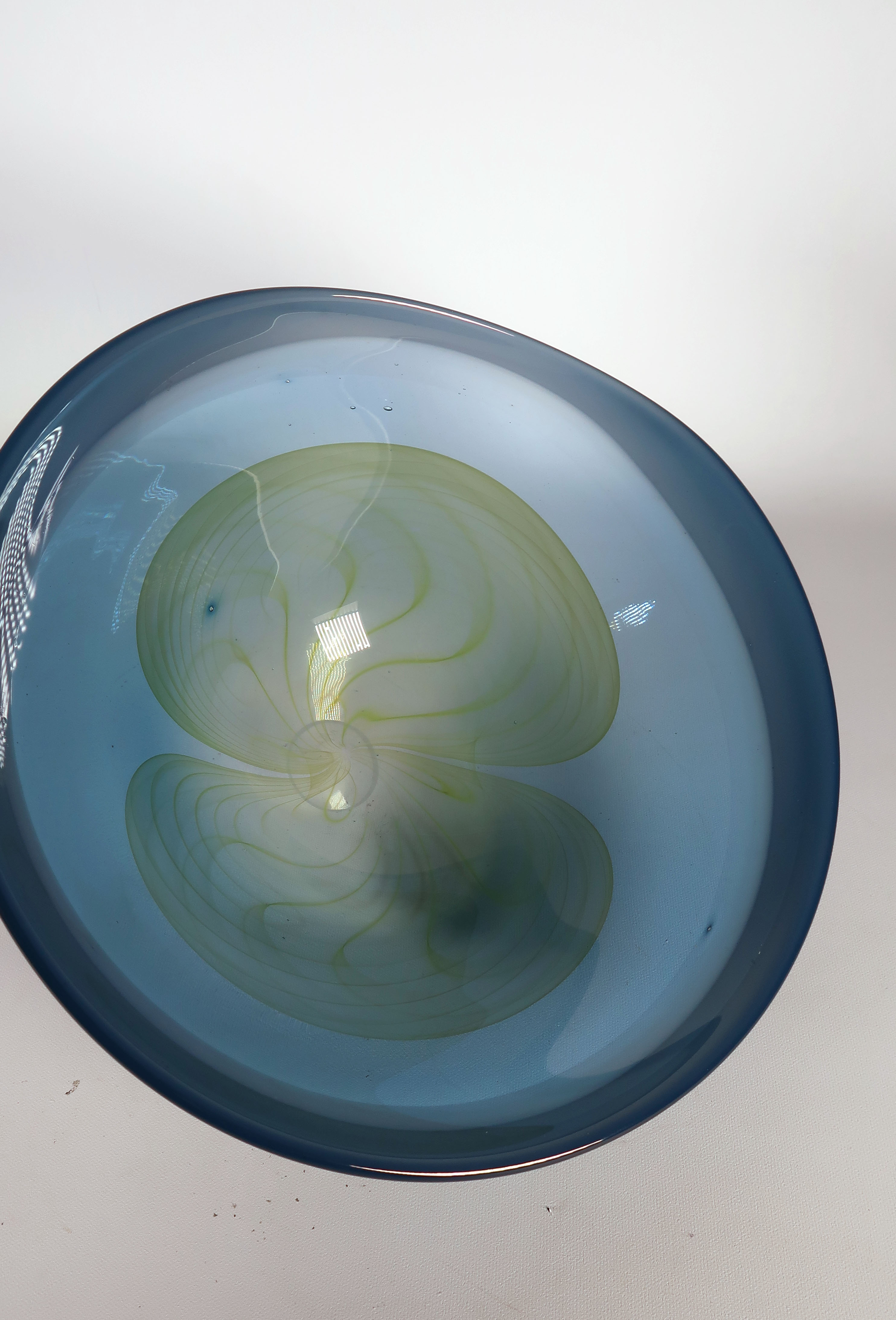 Willem Heesen - Glas, unica blauwe en groene schaal kopen? Bied vanaf 250!