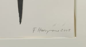 Fons Haagmans - Litho met applicaties, Kop, Roos, Dolk - Ingelijst (Groot) kopen? Bied vanaf 40!