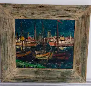 Hubert De Vries - Haven van Antwerpen vanaf Linkeroever vendu pour 105€ !