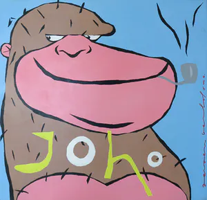 Jeroen Gerlofsma - Acryl op doek, Joho kopen? Bied vanaf 50!