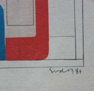 Siep van den Berg - collage + krantenknipsel: 2 die elkaar zoeken - 1984 (gesigneerd!) kopen? Bied vanaf 59!