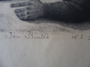 Jan Strube - Litho Titel. Christus en de Emmaüsgangers. kopen? Bied vanaf 40!