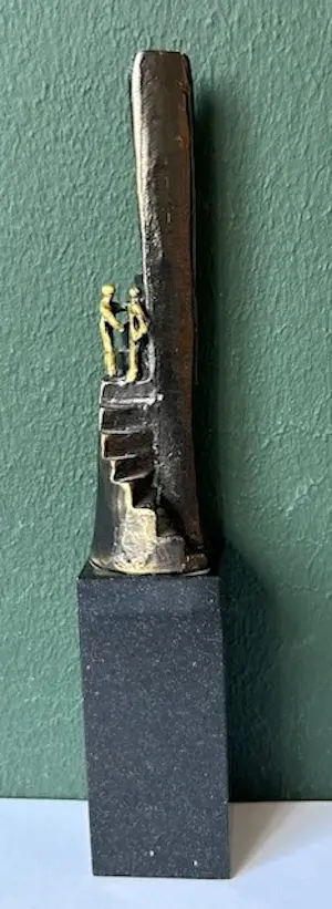 AcheterCorry Ammerlaan - sculptuur verbronsd trap naar succes? Enchérissez de 49!