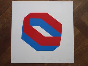 Phil van de Klundert - Geometrisch object - Zeefdruk kopen? Bied vanaf 1!