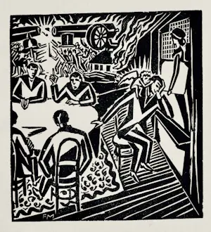 Frans Masereel - Diskutierende Menschen Original-Holzschnitt 1920 kopen? Bied vanaf 35!