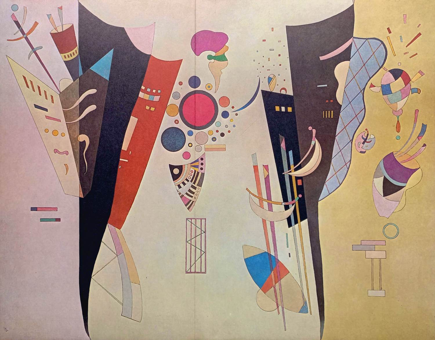 AcheterWassily Kandinsky - Accord Réciproque, dubbelpagina litho? Enchérissez de 95!