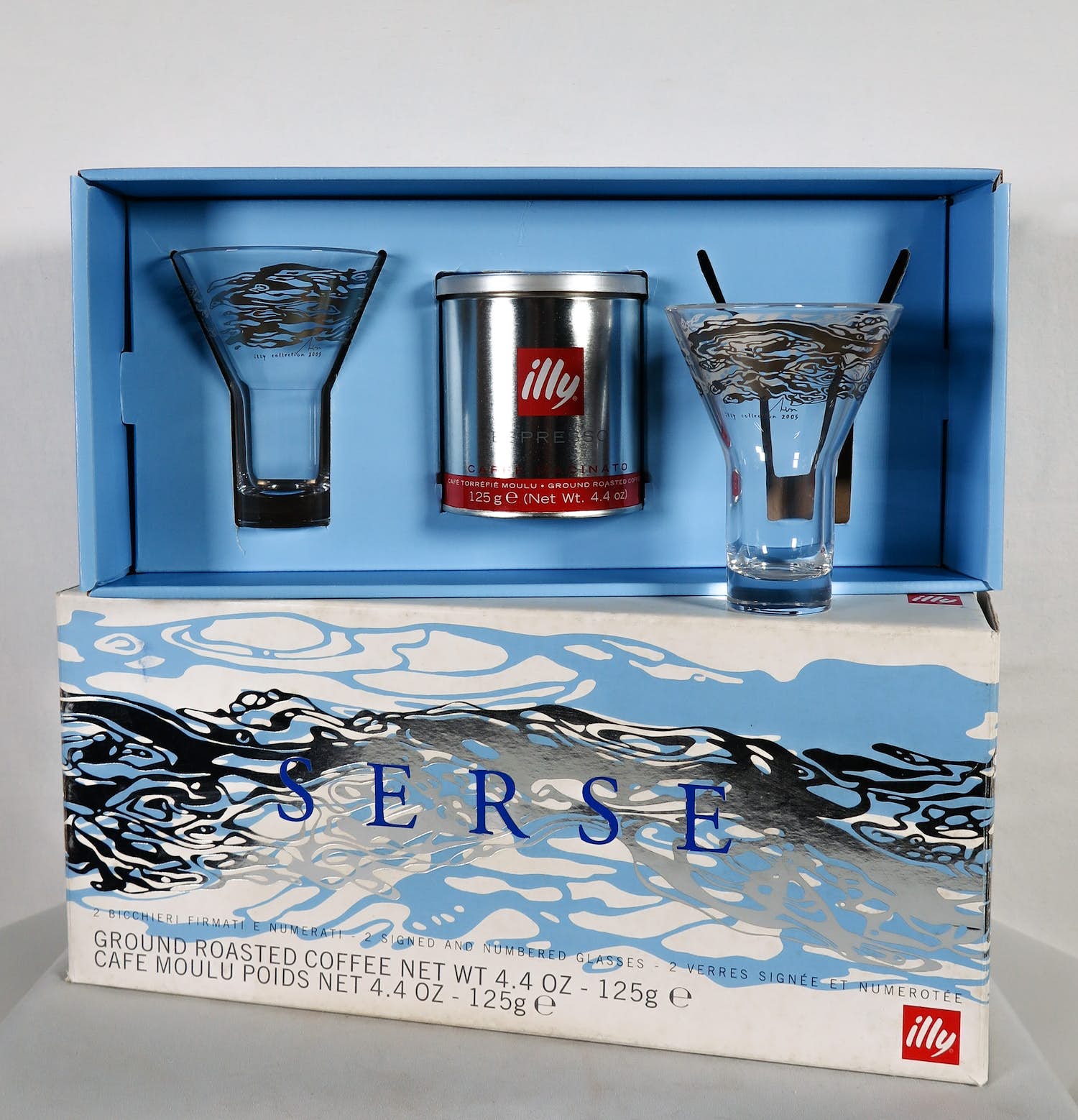 Serse Roman - voor Illy - 2-persoons Caffè freddo-set - Glas kopen? Bied vanaf 1!
