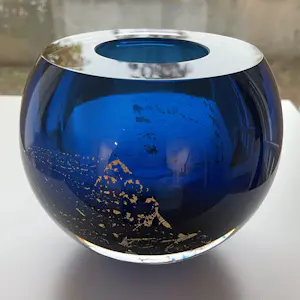George Broft - Unique glasobject “ BLUE SKY “ van George Broft kopen? Bied vanaf 199!
