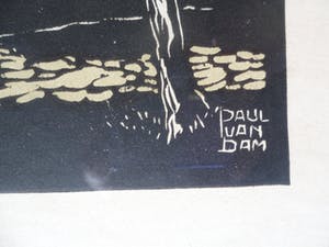 Paul van Dam - Houtsnde , Veluwse boerderij . kopen? Bied vanaf 15!