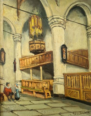 Adri Verveen - Kerkinterieur kopen? Bied vanaf 1!