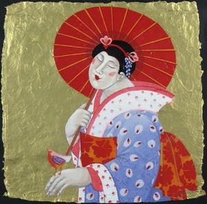 Ada Breedveld - Zeefdruk, Femmes Japonnais II - Ingelijst kopen? Bied vanaf 50!