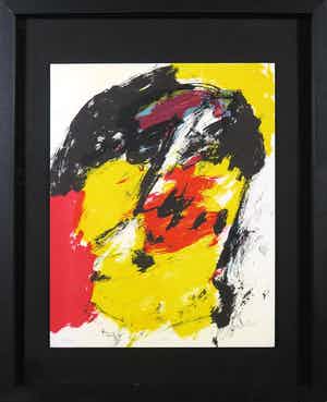 Eugene Brands - Litho, Portrait - Ingelijst verkocht voor € 1!