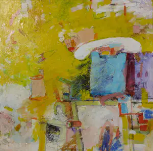 Henk Kraayenzank - Gemengde techniek (olieverf, potlood) op doek, Zonder titel - Ingelijst kopen? Bied vanaf 150!