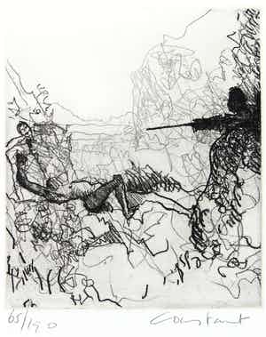 Constant - Ets, De Executie / Prent 190 verkocht voor € 200!