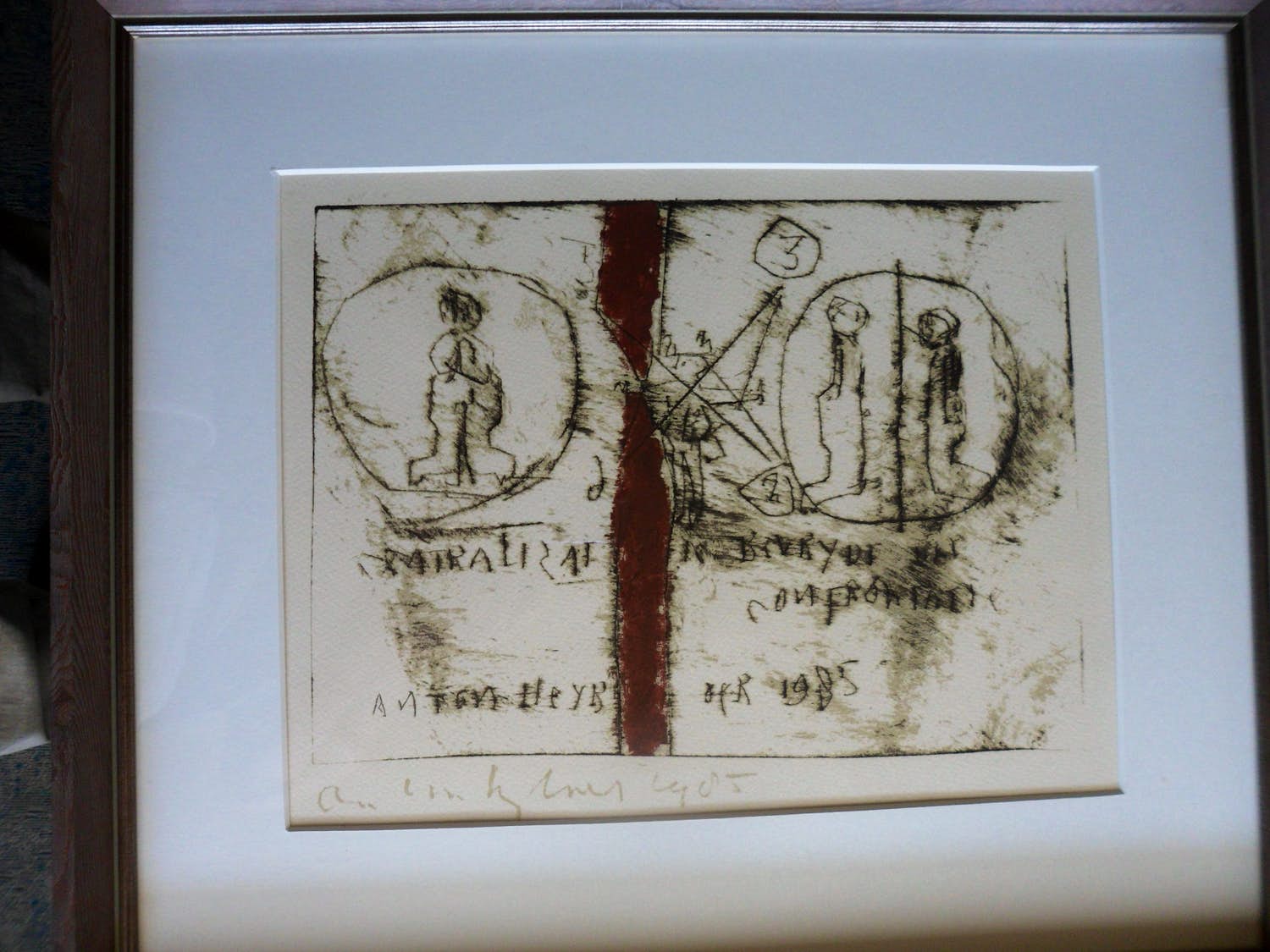 Anton Heyboer - Zeefdruk titel, Het systeem met de onschuld en figuren. kopen? Bied vanaf 1!