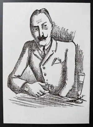 August Wilhelm Dressler - Porträt eines Mannes mit Absinthglas, Or.-Lithographie 1967 kopen? Bied vanaf 50!