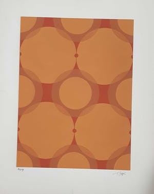 Ton Pape - Gouache - Geometrisch Abstract nr 2419 kopen? Bied vanaf 40!