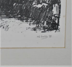 Rob Houdijk - Rome, het Forum - ingelijste litho, speciale editie 1988 - incl. 2 kunstboeken! kopen? Bied vanaf 45!