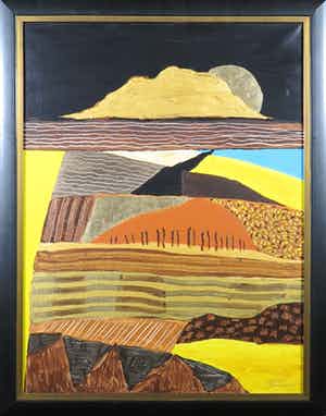 Ronald Boonacker - Acryl op doek, Plantage Orient - Ingelijst verkocht voor € 150!