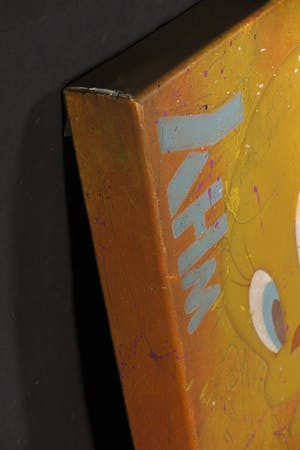 Don Ken - Gemengde techniek op doek, Why Grow Up kopen? Bied vanaf 800!