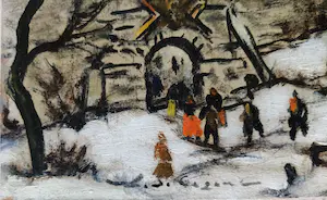 Leonid Sologoub - Orthodox klooster in de winter kopen? Bied vanaf 175!