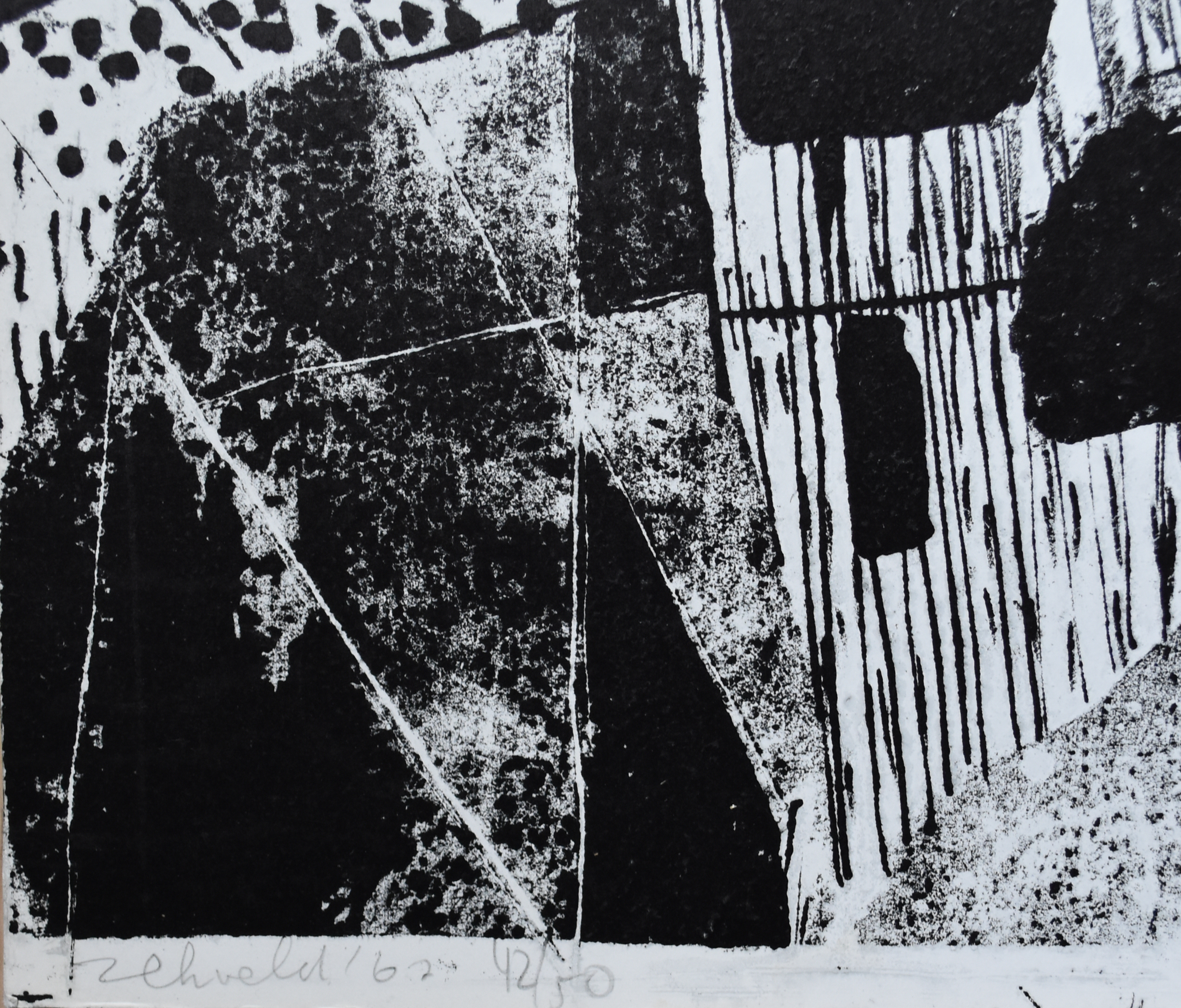 Jacob Zekveld - # ABSTRACTE COMPOSITIE # 1967, gesigneerd/gernummerd, Nm++ kopen? Bied vanaf 65!
