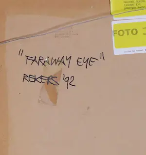 Buy Suzanne Rekers - Gemengde techniek op paneel, Faraway eye - Ingelijst? Bid from 80!