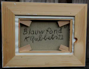 Klaas Gubbels - Ingelijst acryl op doek: "Blauwfond" - 2022 kopen? Bied vanaf 1499!