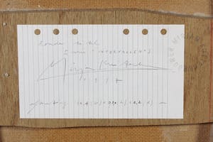 Mirjam Kuitenbrouwer - Acryl en collage op papier op paneel, Zonder titel kopen? Bied vanaf 40!