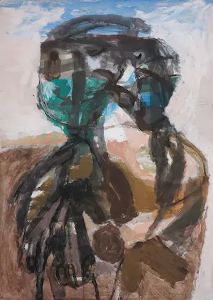 AcheterAart Roos - Gouache op papier, Zonder titel? Enchérissez de 50!