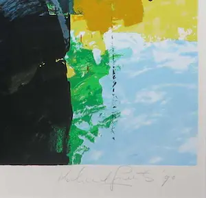 Richard Smeets - Zeefdruk, Abstracte compositie - Ingelijst (Groot) kopen? Bied vanaf 100!