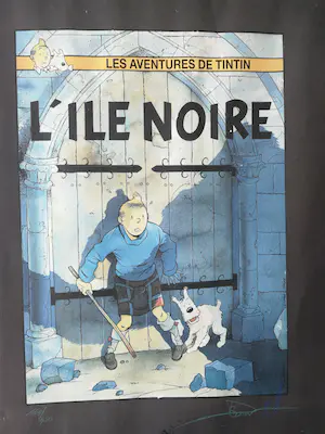Pascal Somon - Kuifje. Hommage aan Herge. (TinTin - L'Ile Noire). kopen? Bied vanaf 69!