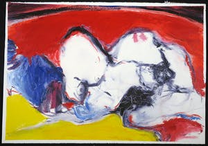 Franscz Witte - Gemengde techniek op papier, Naakt figuur kopen? Bied vanaf 1!