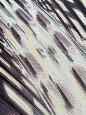 Jeroen Henneman - Handgesigneerde kleurenlitho | 'Verkeer in de stad' | 1988 kopen? Bied vanaf 200!