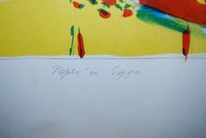 Thom de Jong - Paper 'n eggs - grote zeefdruk - oplage slechts 15 kopen? Bied vanaf 45!