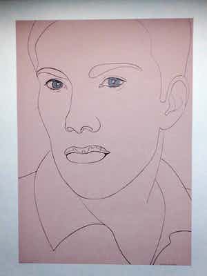 Rosemin Hendriks - Zonder titel (zelfportret) verkocht voor € 750!