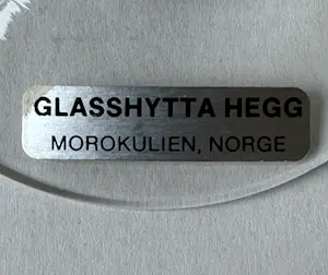 Glasshytta Hegg - Handgeblazen Scandinavisch studio glas – gesigneerd “Hegg 94”– Noorwegen kopen? Bied vanaf 20!