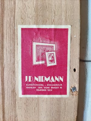 Jo Schrijnder - Everzwijn in besneeuwd bos kopen? Bied vanaf 275!