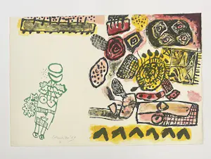 Corneille - Lithografie Vrouw van de nacht en de dageraad, 1967 kopen? Bied vanaf 600!