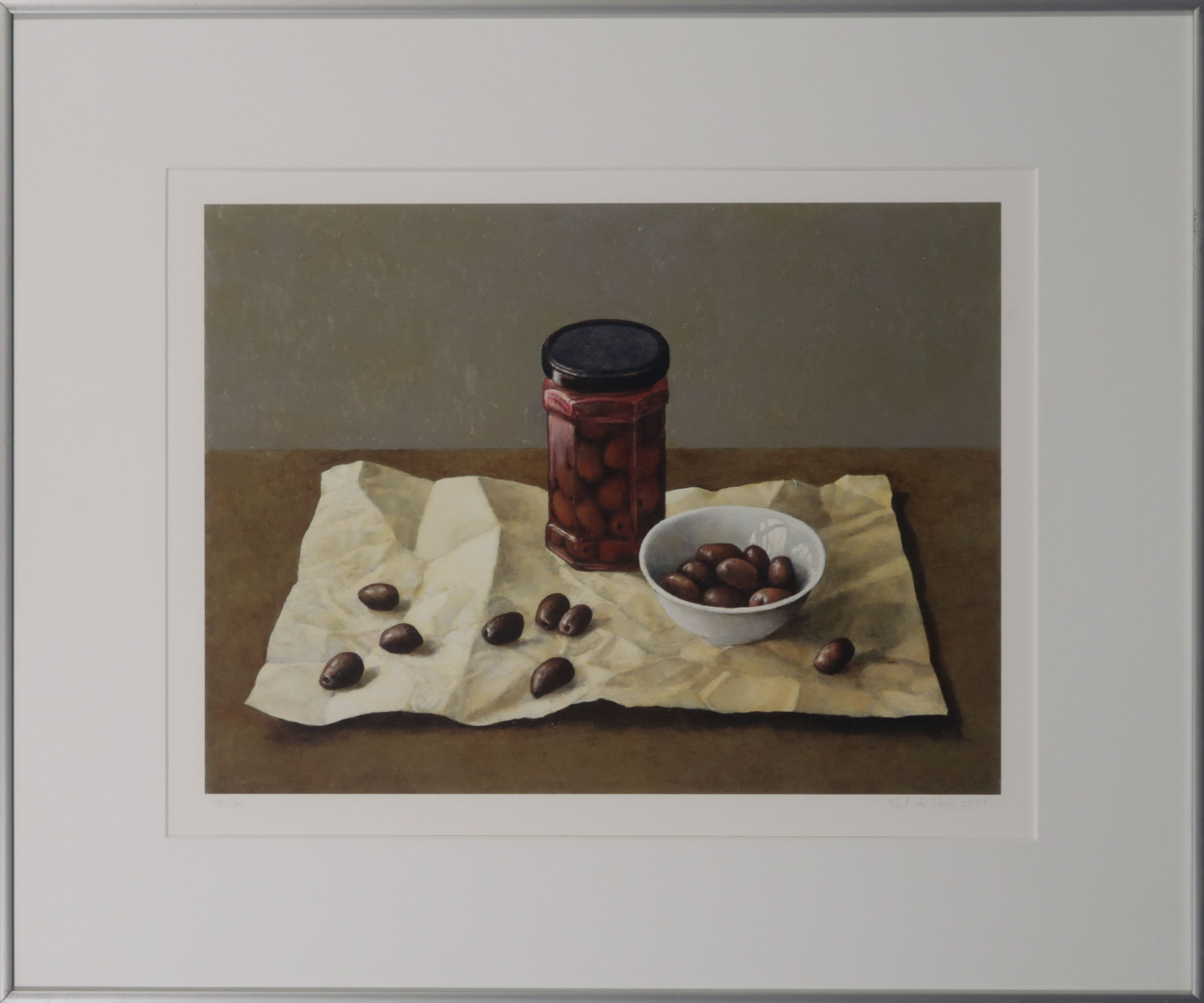 Fred de Heij - Giclée, Stilleven II - Ingelijst verkocht voor € 35!