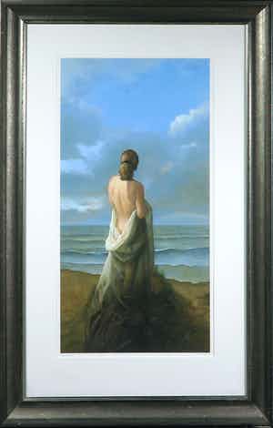 Fred de Heij - Giclée, Strand - Ingelijst (Groot) verkocht voor € 70!