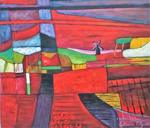 Elena Polyakova - Tulpenveld in Holland verkocht voor € 50!