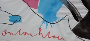 Anton Heyboer - grote aquarel: liggende danseres kopen? Bied vanaf 199!