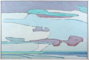 Paul Overhaus - Olieverf op doek, Achter de wolken - Ingelijst kopen? Bied vanaf 100!