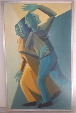 Eef van Maanen - Dansend paar - Olieverf 1954 kopen? Bied vanaf 1!