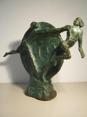 Jits Bakker - Brons sculptuur - gesigneerd - "Estafette" kopen? Bied vanaf 600!